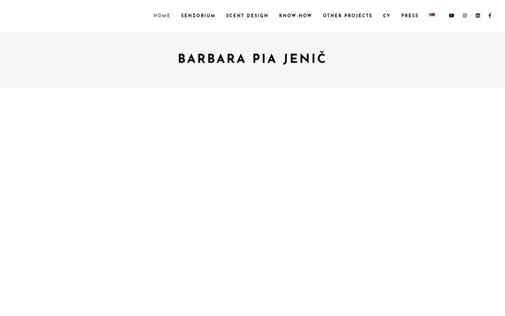Screenshot of barbarapiajenic.com