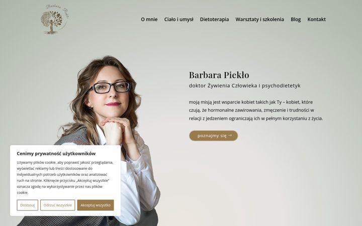 Screenshot von barbarapieklo.pl
