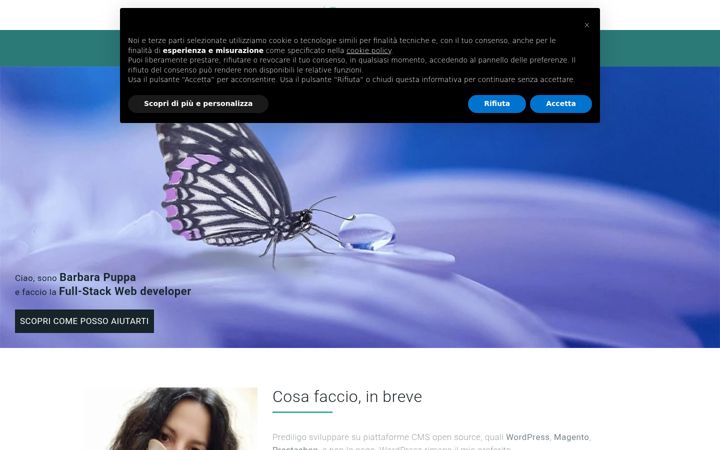 Screenshot of barbarapuppa.it