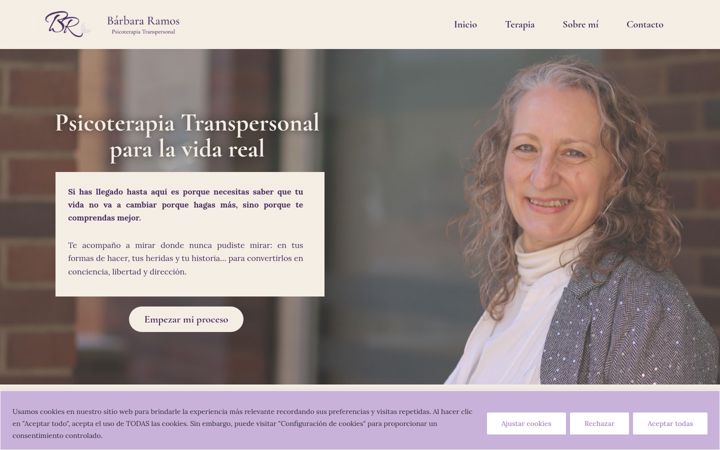 Screenshot of barbararamos.es