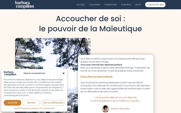 Screenshot of barbararampillon.com