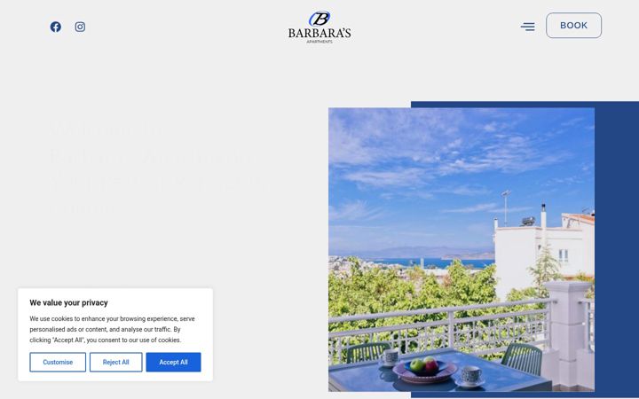 Screenshot of barbaras-apartments.gr