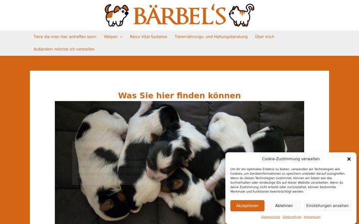 Screenshot of barbaras-tierliebe.de
