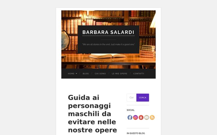 Screenshot of barbarasalardi.com