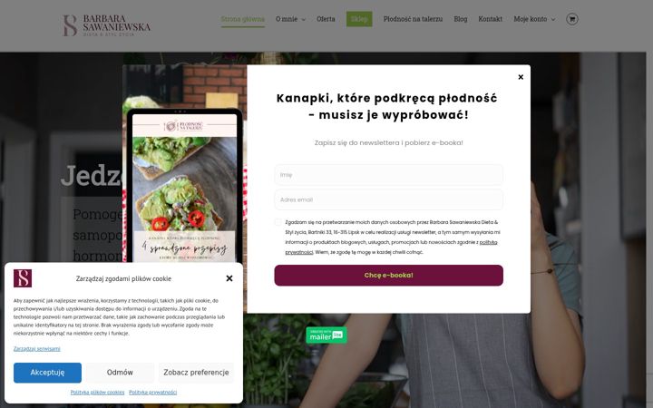 Screenshot of barbarasawaniewska.pl