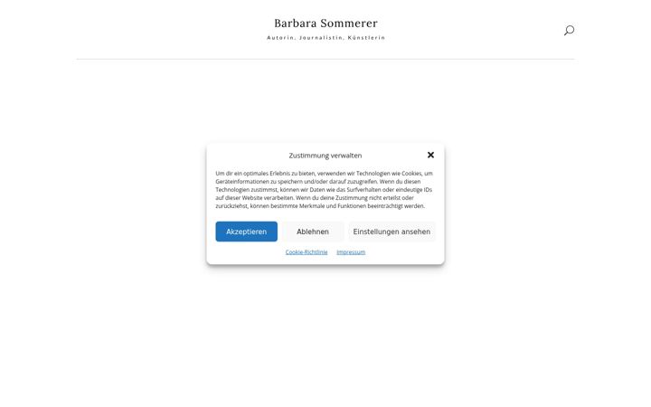 Screenshot of barbarasommerer.com