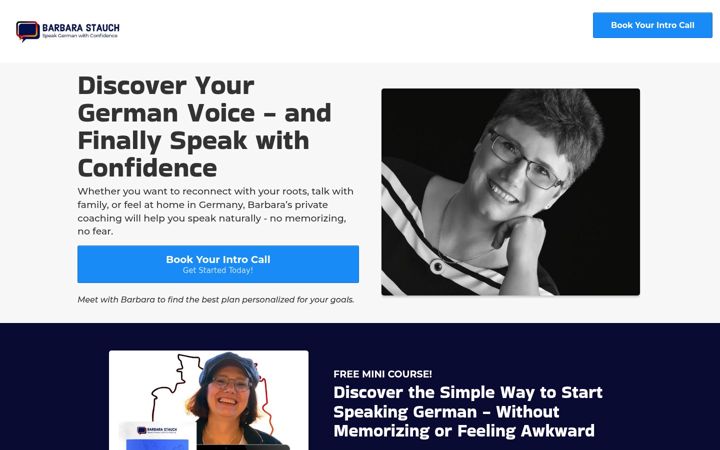 Screenshot of barbarastauch.com