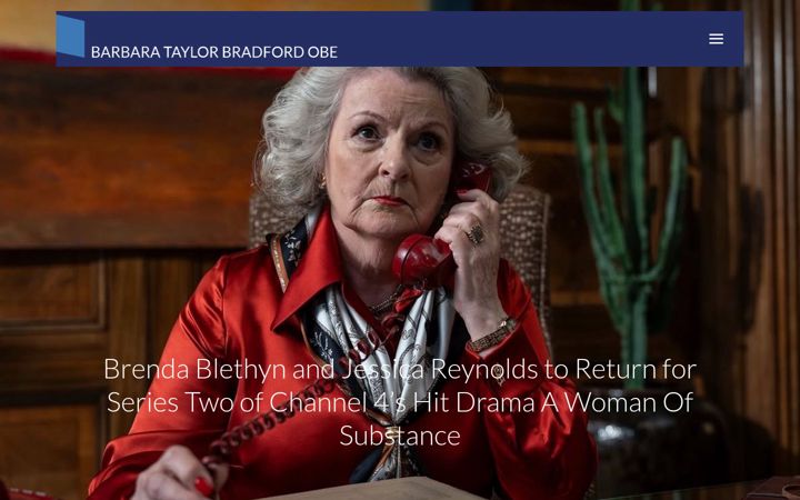 Screenshot of barbarataylorbradford.com