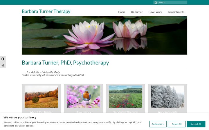 Screenshot of barbaraturnertherapy.com