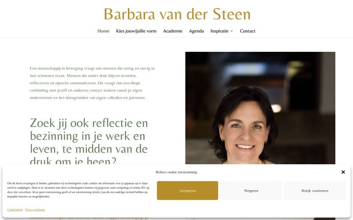 Screenshot of barbaravandersteen.com