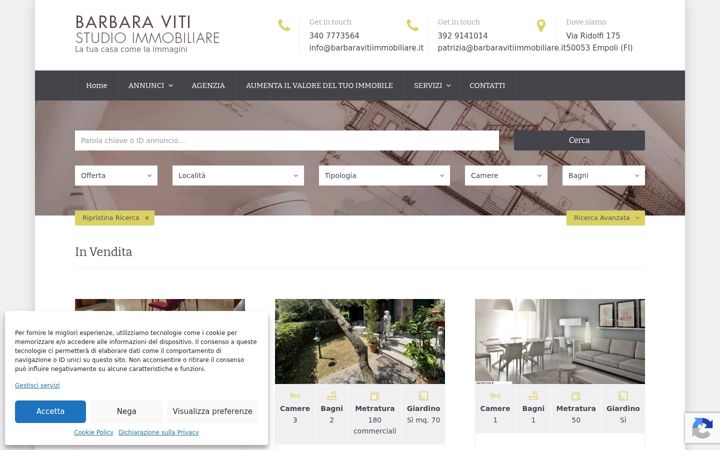 Screenshot of barbaravitiimmobiliare.it
