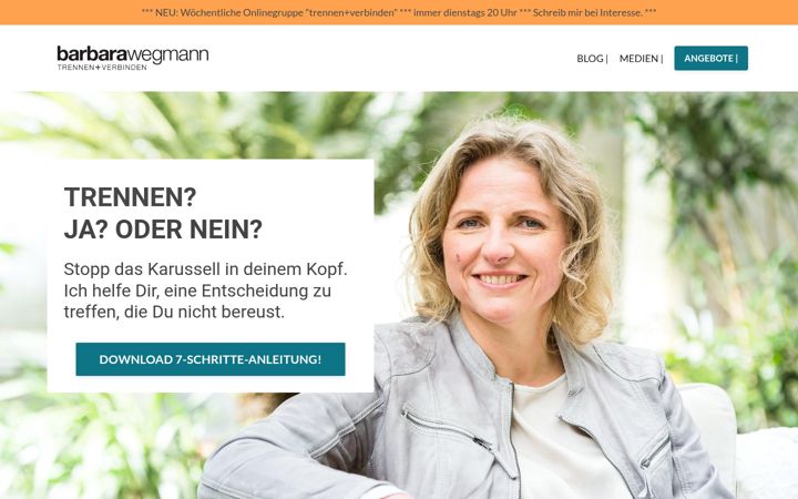 Screenshot of barbarawegmann.de