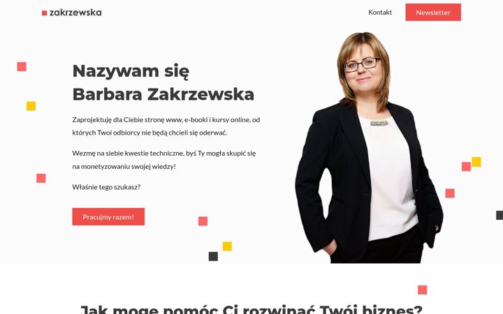 Ekrano kopija barbarazakrzewska.com