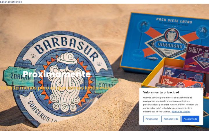 Screenshot of barbasur.com