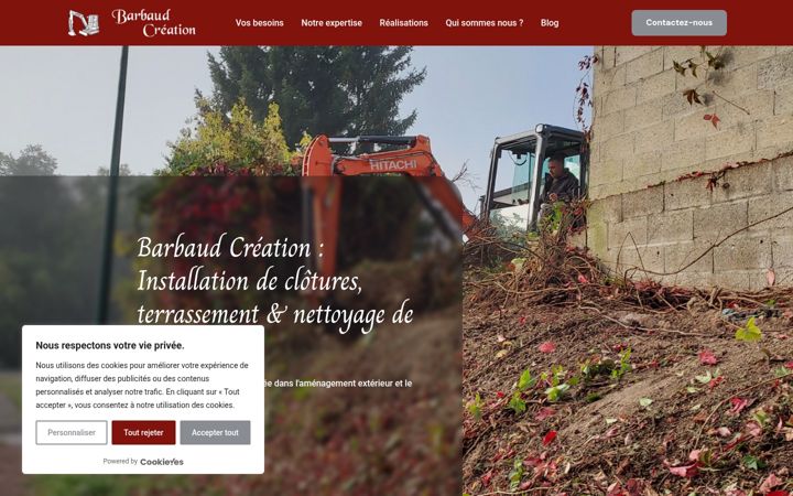 Screenshot of barbaudcreation.fr