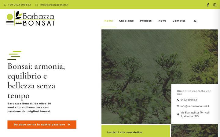 Screenshot of barbazzabonsai.it