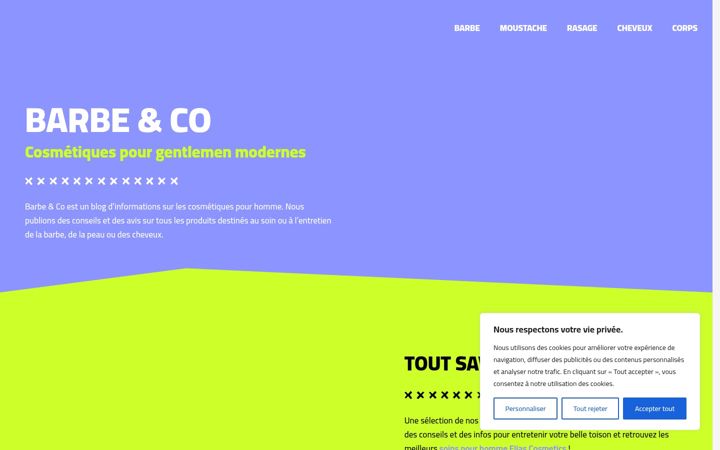 Screenshot of barbe-and-co.fr