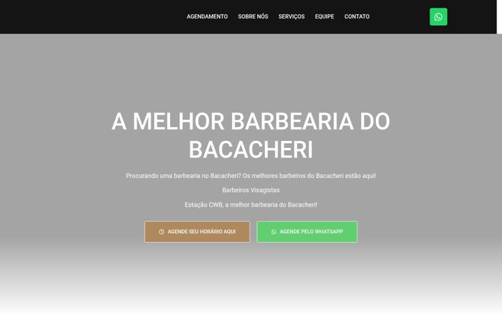 Screenshot of barbeariaestacaocwb.com