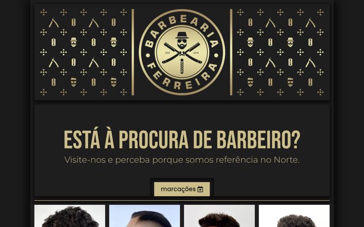 Screenshot of barbeariaferreira.pt