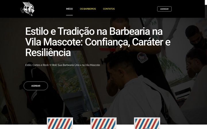 Screenshot of barbeariamascote.com.br