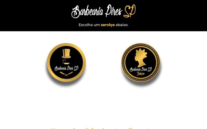Screenshot di barbeariapires.com.br