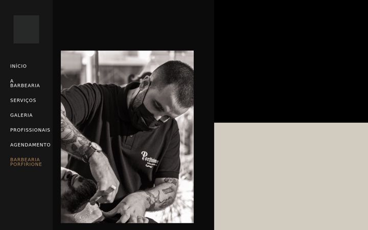 Screenshot di barbeariaporfirione.com.br
