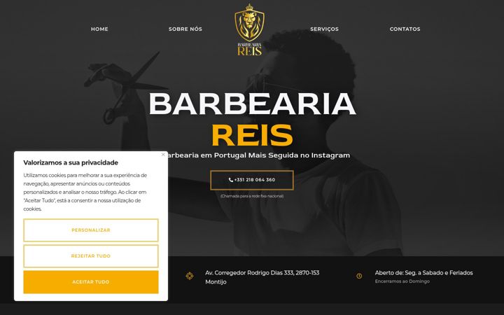 Skärmbild av barbeariareis.pt