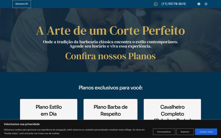 Screenshot of barbeariask.com.br