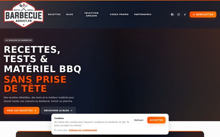 Skjámynd af barbecueaddict.fr