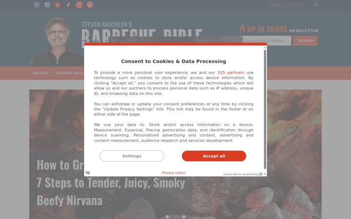 Capture d'écran de barbecuebible.com