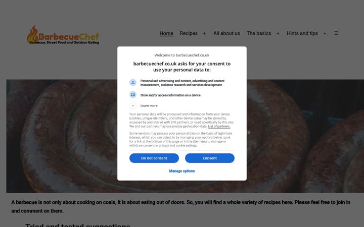 Screenshot of barbecuechef.co.uk