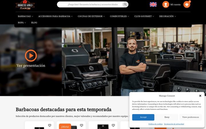 Screenshot of barbecueworld.es