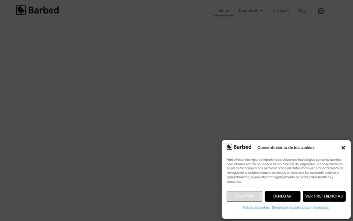 Screenshot of barbedzonajoven.com