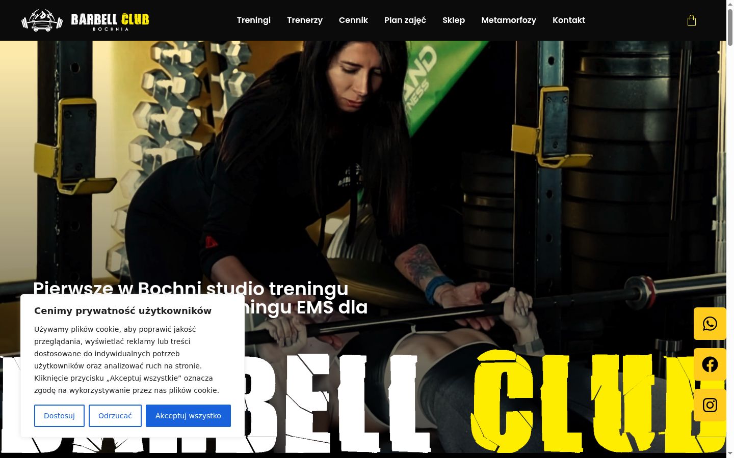 Screenshot tal-banner tal-kunsens muri qabel kwalunkwe interazzjoni