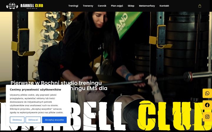 Screenshot von barbell-club.pl