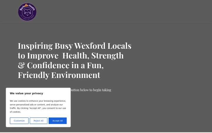 Screenshot of barbellehealth.ie
