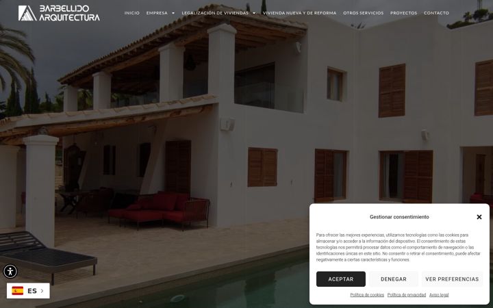 Screenshot of barbellidoarquitectura.com