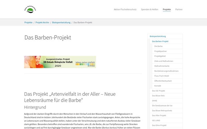 Screenshot of barben-projekt.de