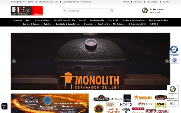 Screenshot of barbequer.de