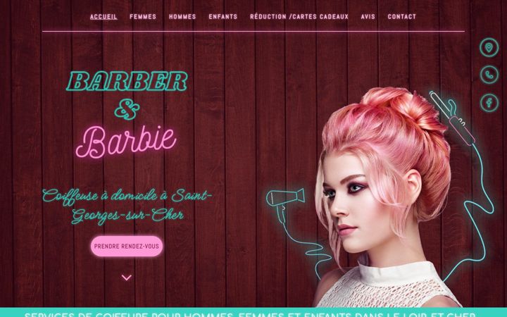 Snímek obrazovky barber-et-barbie.fr
