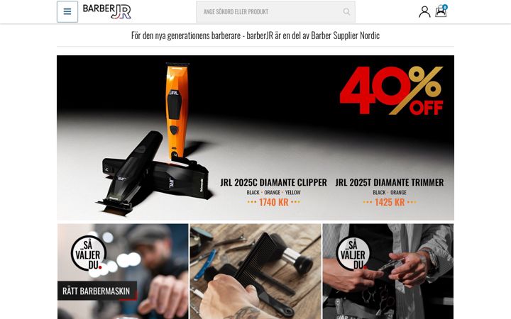 Screenshot of barber-jr.se