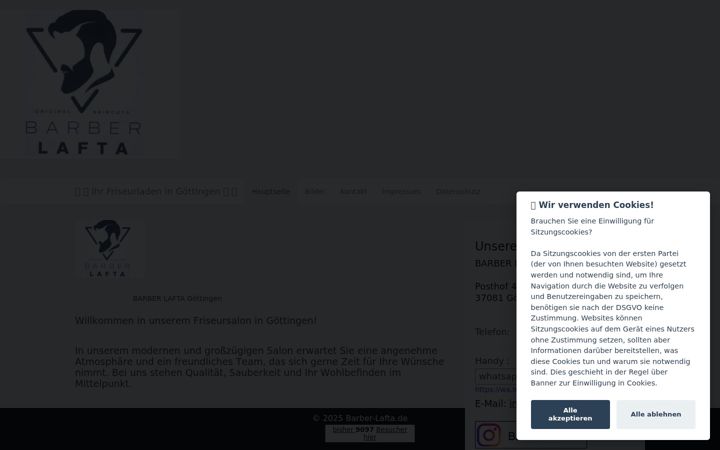 Screenshot of barber-lafta.de