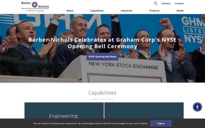 Screenshot of barber-nichols.com
