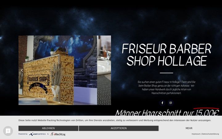Screenshot of barber-shop-hollage.de
