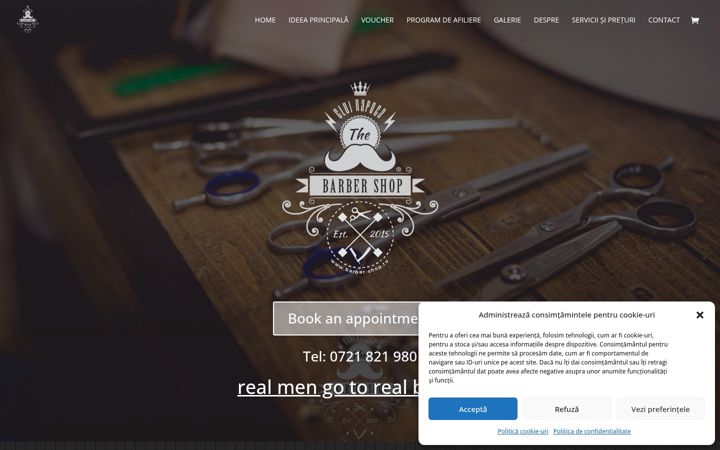 Screenshot of barber-shop.ro