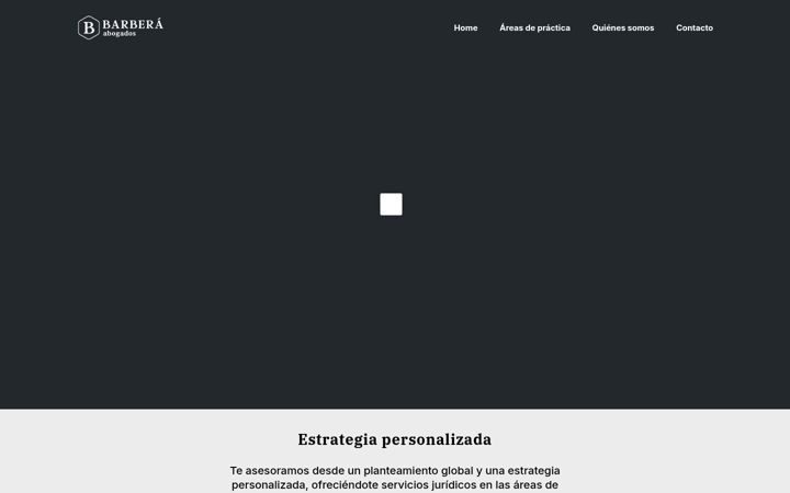 Screenshot di barbera-abogados.es