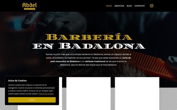 Screenshot of barberabdel.com