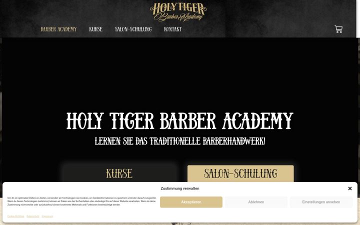 Screenshot of barberacademy.at