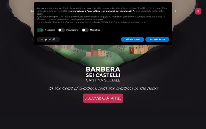 Screenshot of barberaseicastelli.it
