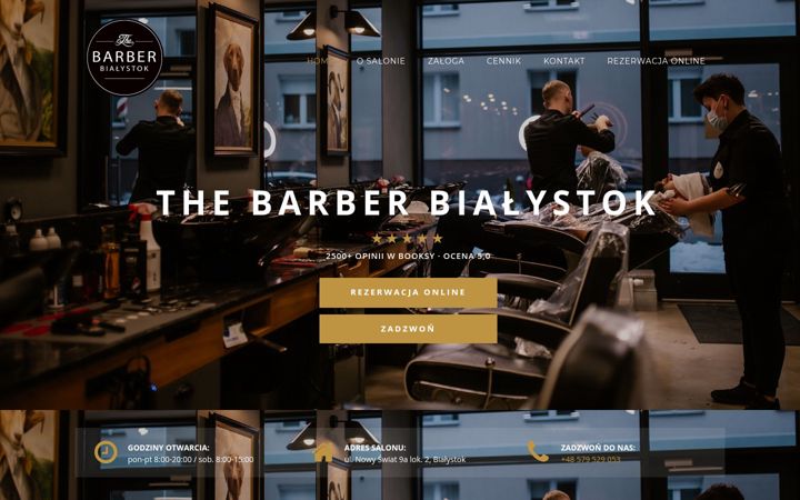 Screenshot of barberbialystok.pl
